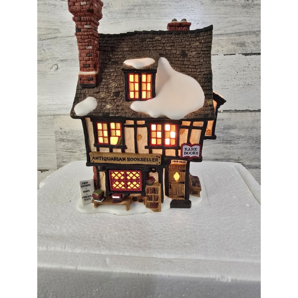 Department 56 Dickens Village Antiquarian Bookseller Lighted Building 56.58508